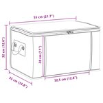 vidaXL Boîte de rangement avec fenêtre latérale transparente 6 Pièces