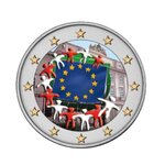 Pièce commémorative 2 euros - Autriche 2015 - 30ème anniversaire du drapeau européen