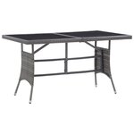 vidaXL Ensemble à Manger de jardin 7Pièces Résine tressée Anthracite gris