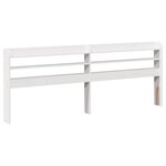 vidaXL Cadre de lit et tête de lit blanc 200x200 cm bois de pin massif