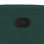 vidaXL Fauteuil inclinable vert foncé velours