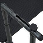 vidaXL Table de balcon Noir 60x64x83 5 cm Plastique Aspect de rotin