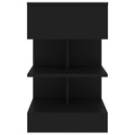 vidaXL Tables de chevet 2 Pièces Noir 40x35x65 cm