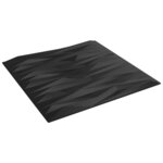 vidaXL Panneaux muraux 12 Pièces noir 50x50 cm XPS 3 m² pierre