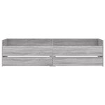 vidaXL Cadre de lit avec tiroirs sans matelas sonoma gris 90x190 cm