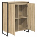vidaXL Cabinet à chaussures Sonoma 79 x 36 x 100 cm Bois d'ingénierie