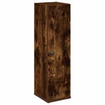vidaXL Meuble de salle de bain avec porte-rouleau chêne fumé