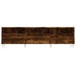 vidaXL Meuble TV chêne fumé 150x30x44 5 cm bois d'ingénierie