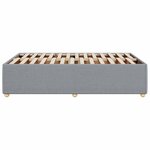 vidaXL Cadre de lit sans matelas gris clair 120x190 cm tissu