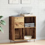 vidaXL Cabinet média chêne fait main 84 5x38x90 cm en bois d'ingénierie
