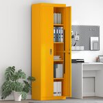 vidaXL Armoire de rangement 2 Pièces Jaune moutarde 60 x 40 x 200 cm