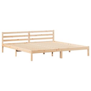 vidaXL Cadre de lit Marron 225 5 x 185 5 x 69 5 cm Bois de Pin Massif