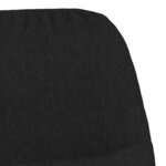 vidaXL Chaise à bascule Noir Tissu