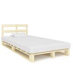 vidaXL Cadre de lit de palette sans matelas bois pin massif 120x200 cm
