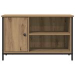 vidaXL Meuble TV chêne artisanal 80 x 40 x 50 cm Bois d'ingénierie