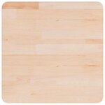 vidaXL Dessus de table carré 50x50x4 cm Bois chêne massif non traité