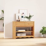 vidaXL Table console avec tiroir Drammen Chêne 89.5 x 37 x 73 cm