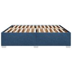 vidaXL Cadre de lit sans matelas bleu 180x200 cm tissu