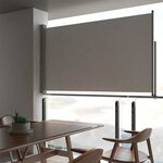 vidaXL Auvent latéral rétractable de patio 140 x 300 cm Gris