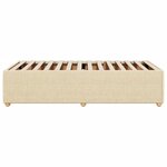 vidaXL Cadre de lit Crème 80x200 cm Tissu