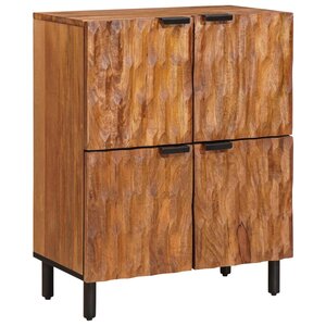 vidaXL Buffet avec stockage Finition Acacia Brun 60 x 33 x 75 cm