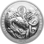 Pièce de monnaie en Argent 50 Dollars g 100.74 Millésime 2024 DRAGON