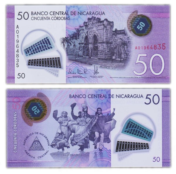 Billet de Collection 50 Cordobas 2014 Nicaragua - Neuf - P211a