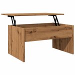 vidaXL Table basse chêne artisanal 80x50 5x41 5 cm bois d'ingénierie