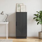 vidaXL Buffet Noir 33 x 34 5 x 87 cm Bois d'ingénierie