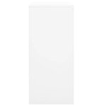 Armoire de bureau avec porte coulissante verrouillable 90 x 40 x 90 cm en acier blanc 02_0046810
