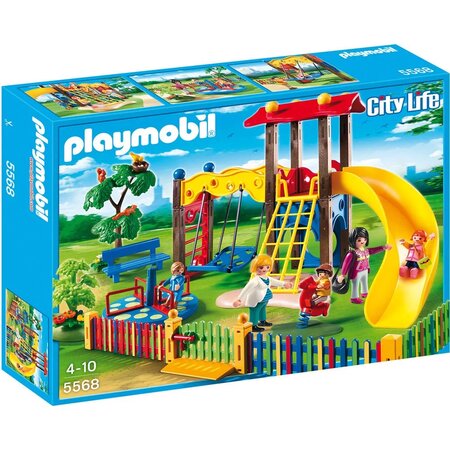 PLAYMOBIL 5568 City Life - Square Pour Enfants Avec Jeux