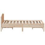 vidaXL Cadre de lit sans matelas 135x190 cm bois de pin massif