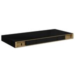 vidaXL Étagère murale flottante noir 50x23x3 8 cm MDF