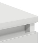 vidaXL Buffet blanc 80x35x76 cm bois d’ingénierie