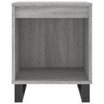 vidaXL Table de chevet sonoma gris 40x35x50 cm bois d’ingénierie