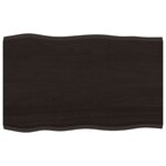 vidaXL Dessus de table bois chêne massif traité bordure assortie