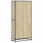 vidaXL Bibliothèque chêne sonoma 80 5x35x170 5 cm bois d'ingénierie