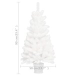 vidaXL Arbre de Noël artificiel aiguilles réalistes blanc 90 cm