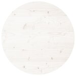 vidaXL Dessus de table rond blanc Ø60x3 cm bois de pin massif