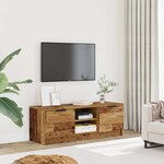 vidaXL Meuble TV vieux bois 102x35x36 5 cm bois d'ingénierie