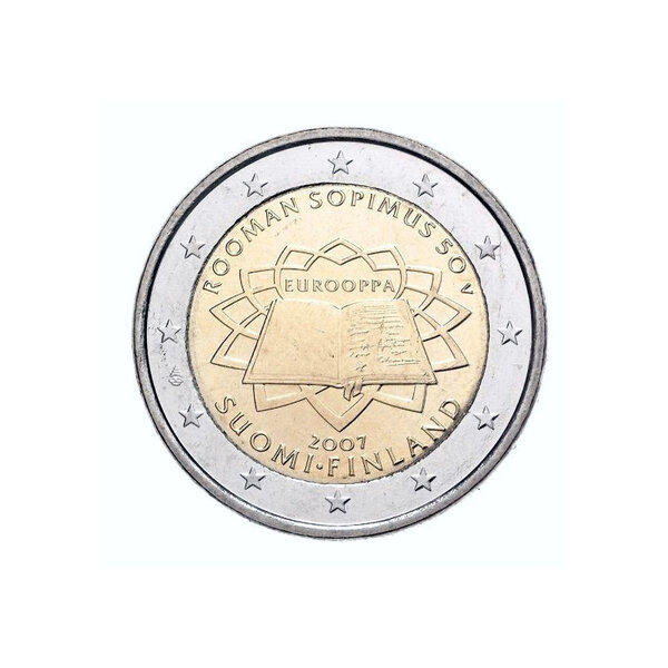 2 euros commémorative Finlande 2007 - Traité de Rome.