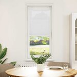 vidaXL Store plissé blanc 40x100 cm largeur du tissu 39 4 cm polyester
