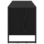 vidaXL Cabinet à chaussures avec stockage Chêne noir 60 x 35 x 44 cm