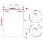 vidaXL Store enrouleur occultant café 165x230 cm largeur du tissu