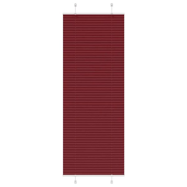 vidaXL Store plissé rouge bordeaux 75x200 cm largeur du tissu 74 4 cm
