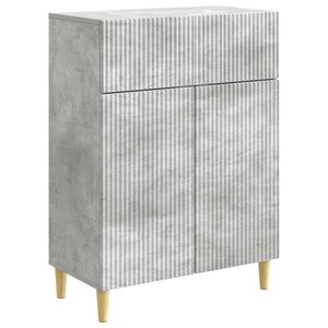 vidaXL Buffet Gris béton 66 x 34 5 x 90 cm Bois d'ingénierie