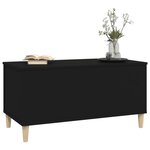 vidaXL Table basse Noir 90x44 5x45 cm Bois d'ingénierie