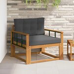vidaXL Sofa de milieu extérieur Naturel
