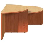 vidaXL Table basse 2 Pièces Marron cire 79 x 39 5 x 40 cm