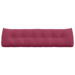 vidaXL Coussin de Dos Bordeaux 180 x 24 x 50 cm Velours